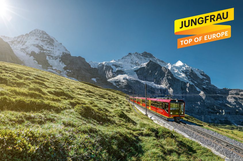 Jungfraujoch Railway during Summer 2021