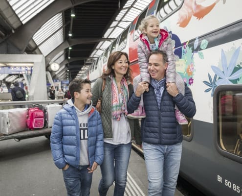 Family Coaches on Swiss Trains