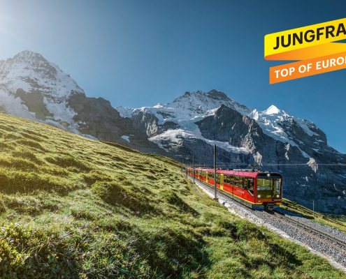 Jungfraujoch Railway during Summer 2021