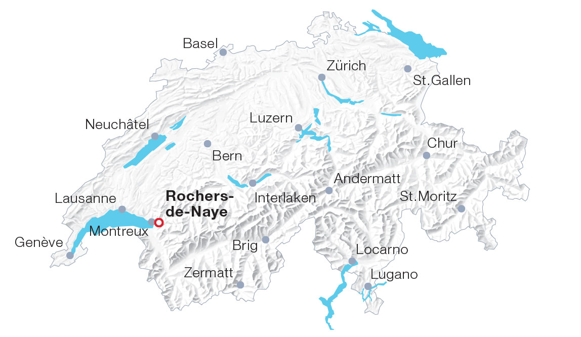 Map Rochers-de-Naye