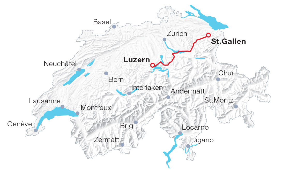 Map Voralpen-Express