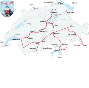 Map: Klassiker (Grand Train Tour of Switzerland