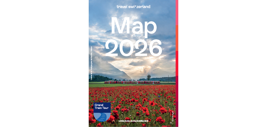 Travel Switzerland Map 2026 (Französisch)